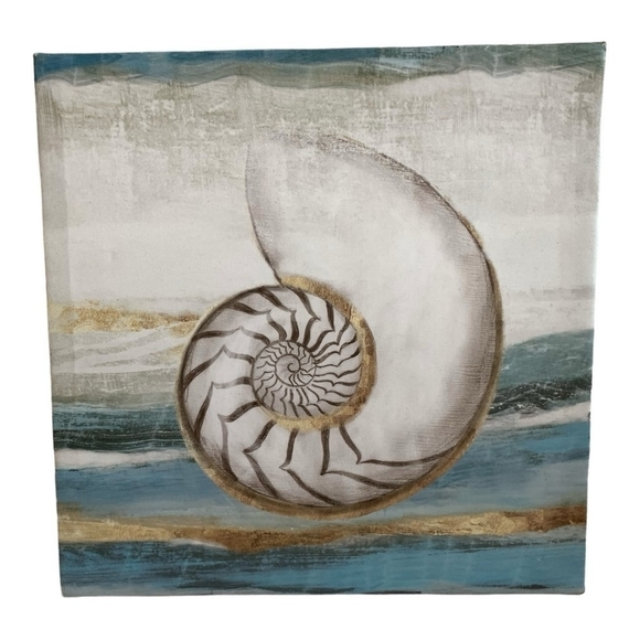 Wall Art Print Pacific Touch Canvas Print Aimee Wilson SHELL Frame Coastal Decor - Picture 5 of 6